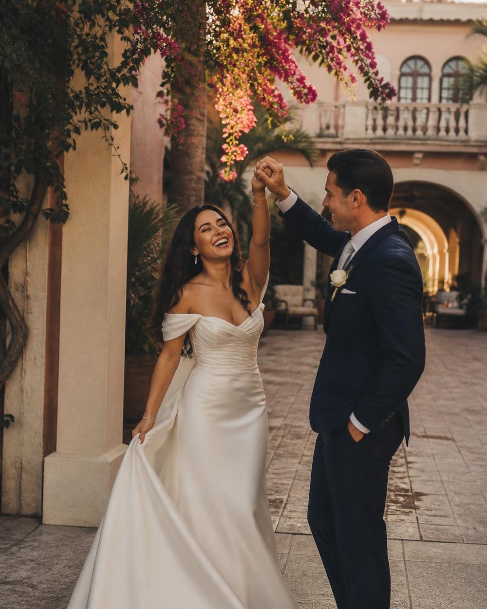 Gabriela & Marco on their wedding day